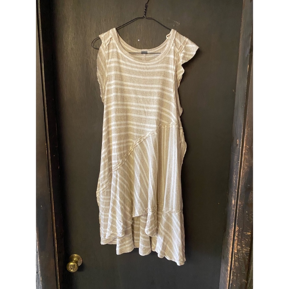 Free people between the lines linen tunic dress